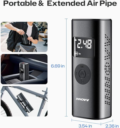 P1 Aluminum Tire Inflator Portable Air Compressor, 3X Faster 150PSI Cordless - Image 8