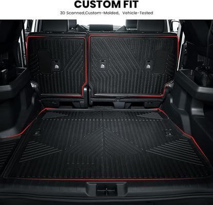 LASFIT Trunk Mat&Backrest Mat for Toyota 4Runner 2025, All Weather TPE Custom - Image 2