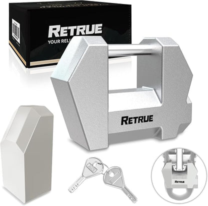 RETRUE Trailer Tongue Coupler Lock, Upgrade Trailer Cyberlock Extra Wide 1.2'' by RETRUE-YourReliablePartner