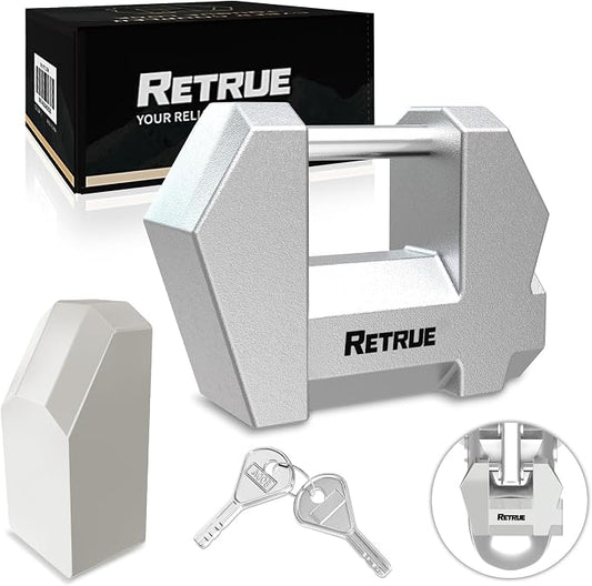 RETRUE Trailer Tongue Coupler Lock, Upgrade Trailer Cyberlock Extra Wide 1.2'' by RETRUE-YourReliablePartner