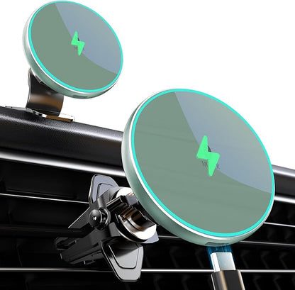 MOKPR for Magsafe Car Mount Charger-15W Wireless Car Charger-Magnetic Car Phone by MOKPR