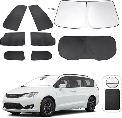 TINGLU Window Shades for Chrysler Pacifica Minivan 2017-2025 Accessories Full by TINGLU