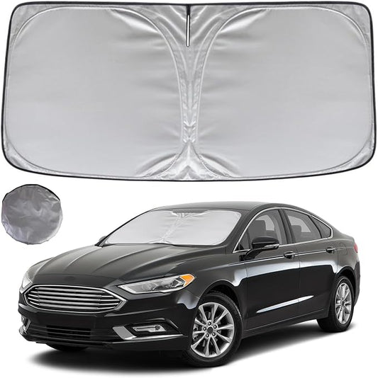 KAYZT Windshield Sun Shade for 2013-2021 Ford Fusion Foldable Sunshade Front by KAYZT