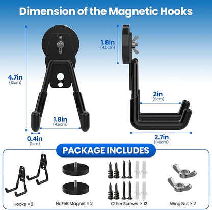 Large Heavy Duty Magnetic Hook Extra Strong Magnetic Garage Hooks Big NdFeB - Image 2