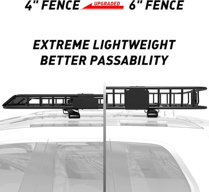 WILDROAD Car Roof Cargo Carrier Combo of Upgraded 84"x 39"x 4" Roof Rack Cargo - Image 7