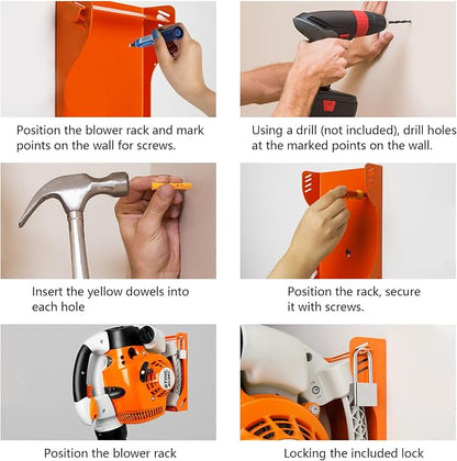 Blower Rack Compatible with Stihl BG-50, Handheld Blower Holder Mount Rack - Image 3