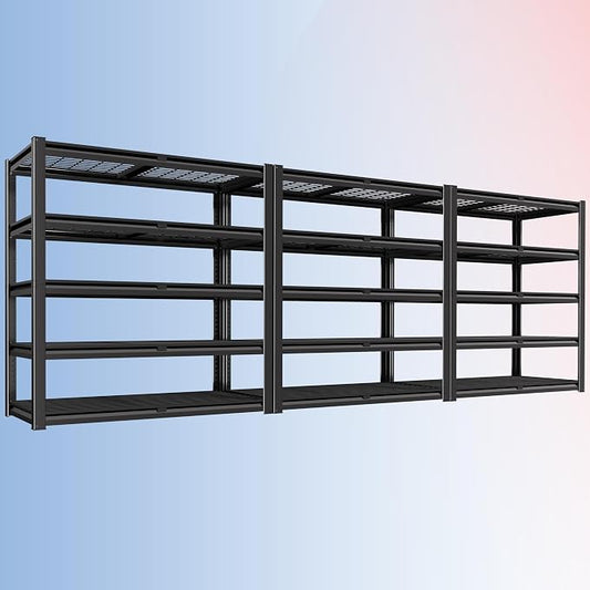 PrimeZone 72" H X 48" W X 18" D Heavy Duty Garage Shelving 5 Tier 2500 LBS by PrimeZone