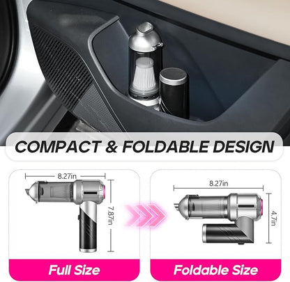 PeroBuno Car Vacuum Portable Cordless, 18000PA Suction, 3-in-1 Foldable - Image 8