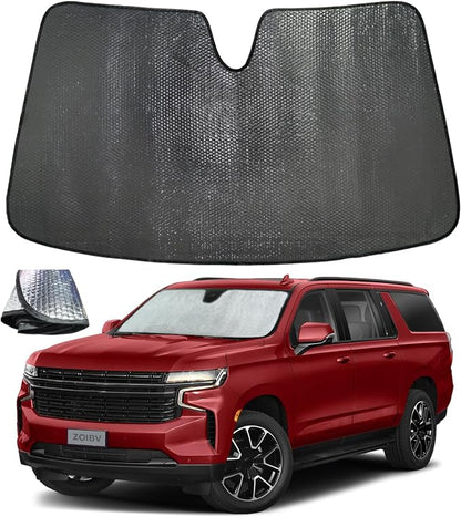 Windshield Sun Shade for Chevrolet Chevy Suburban 2021-2024 by ZOIBVCARSUNSHADE