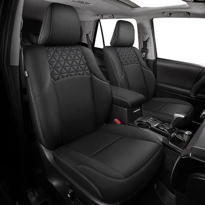 Seat Covers for Toyota 4Runner 2011-2024, Faux Leather Car Seat Cover Full Set by FEINEPRO