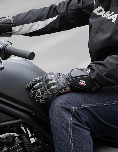 KEMIMOTO Leather Motorcycle Gloves - Image 7