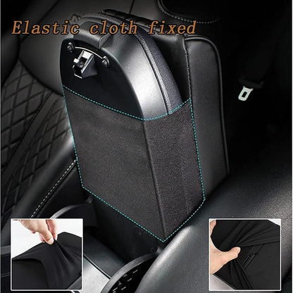Car Center Console Cover, Memory Foam Car Armrest Cushion, Leather Arm Rest - Image 5