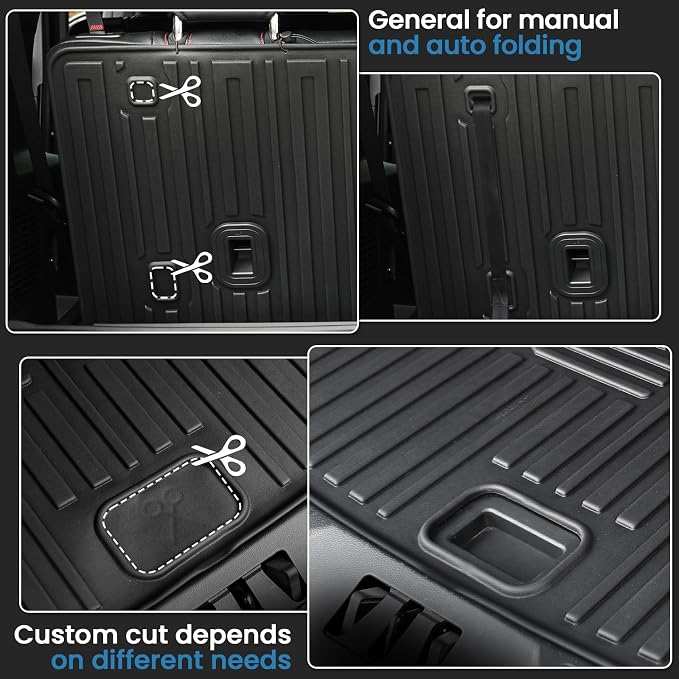 Floor Mats for 2020-2024 2025 Ford Explorer 6 Seats Captain Chairs Car Mat - Image 8