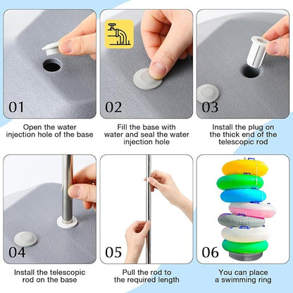 Pool Float Storage Rack 13 x 78 Inch Pool Float Holder Stainless Steel - Image 4
