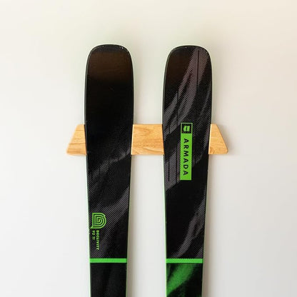 StoreYourBoard Minimalist Wood Ski Rack – Vertical Ski Storage Holder by StoreYourBoard