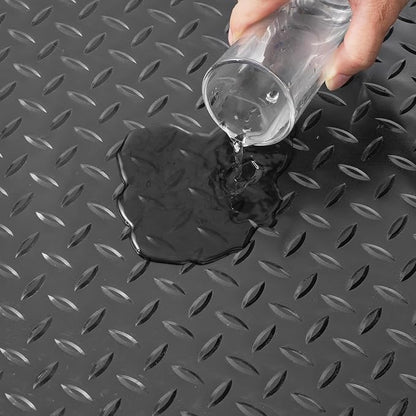VEVOR Floor Mats, 2 Rolls x 14.7 x 3.6 Ft PVC Flooring Roll, Non-Slip Diamond - Image 9
