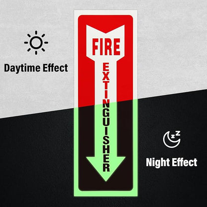 Madrigal Fire Extinguisher Glow in the Dark Sticker Sign, fire extinguisher sign - Image 6