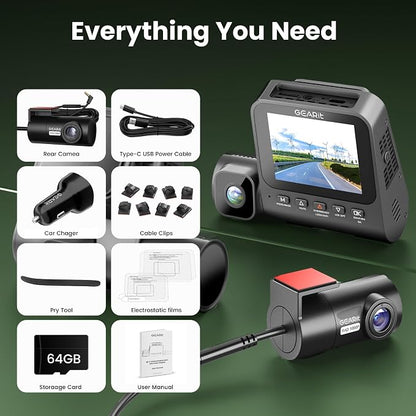 GEARit 3-Channel Dash Cam - Image 9