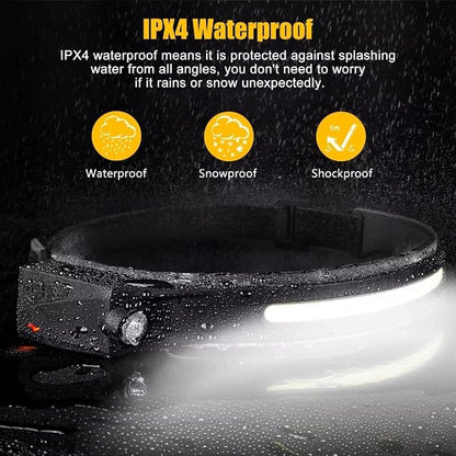 Headlamp Rechargeable 3PCS, 230° Wide Beam Head Lamp LED - Image 7