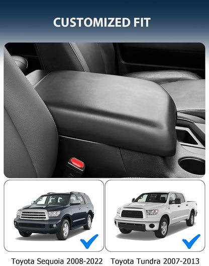 Center Console Cover for Toyota Tundra Accessories 2007-2013 & Toyota Sequoia - Image 2