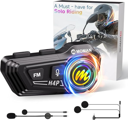 Motorcycle Helmet Headset, Moman RS-H4P Motorbike Headphone by Moman