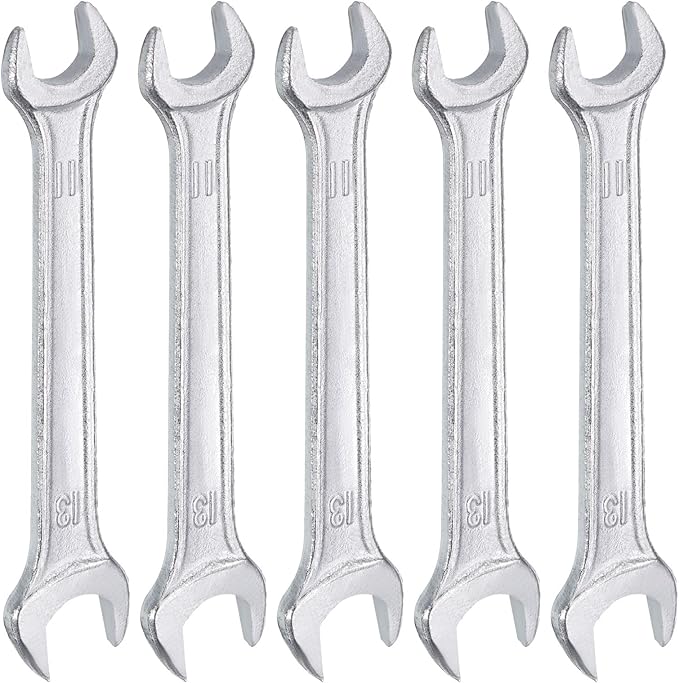 HARFINGTON 5pcs Double Open End Wrench 11mm x 13mm Metric 15 Degree Offset by HARFINGTON