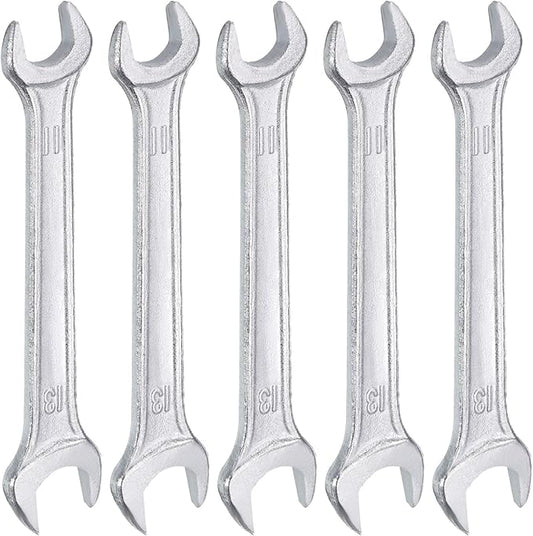 HARFINGTON 5pcs Double Open End Wrench 11mm x 13mm Metric 15 Degree Offset by HARFINGTON