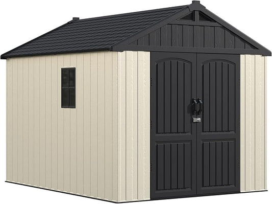 Greesum 8×10 FT Plastic Outdoor Storage Shed by BuynowfromGreesum