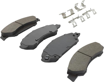 Premium Semi-Metallic Front Brake Pads Compatible - Image 2