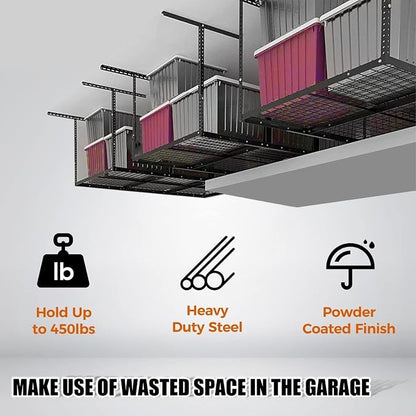 Kojem 3x6 Overhead Garage Storage Rack Adjustable Ceiling Garage Organization - Image 2