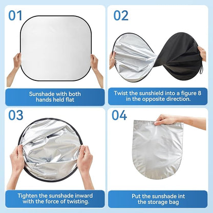 ARANA Semi Truck Sun Shade for Windshield丨240T Thicken Sunshade for Semi-Truck - Image 8