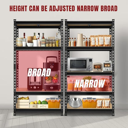 BIG RED 5 Tier Heavy Duty Garage Storage Shelving: Adjustable Metal Utility - Image 10