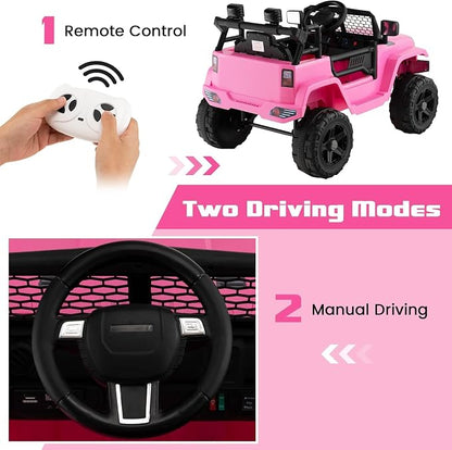 OLAKIDS Kids Ride On Truck, 12V Electric Vehicle Jeep Car - Image 5