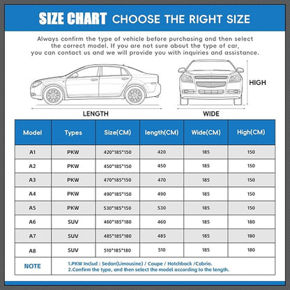 Hail Protector Car Cover, Outdoor Anti Hail Car Covers Thick Multi-Layered EVA - Image 6