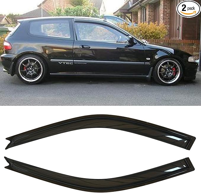 Side Window Wind Deflector, Window Visor Compatible by Puermto