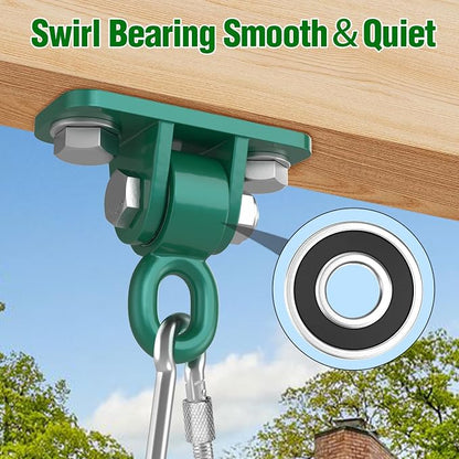 BETOOLL Swing Hangers with Bearing, Heavy Duty Porch Swing Hanging Kit - Image 2