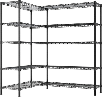 VINGLI 70" W Storage Shelves 1600LBS Heavy Duty Metal Shelving, Upgraded 5 Tier - Image 7