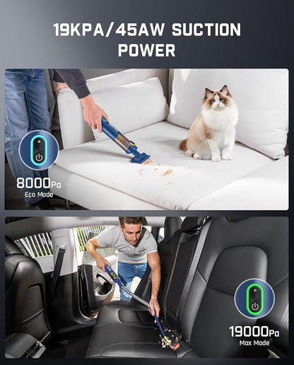 Fanttik Slim V8 APEX Car Vacuum, 4-in-1 Portable Mini Cordless Vacuum - Image 6
