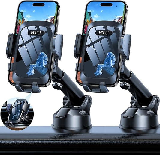 2025 Ultimate Car Phone Holder【80+LBS Strongest Suction & Military-Grade】 by HTU15yearsincarmounts