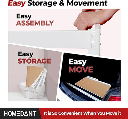 HOMEDANT White 5 Tier Laminated Boltless Heavy Duty Garage Storage Adjustable - Image 7