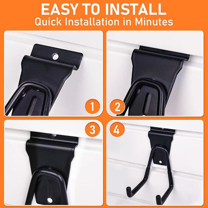 INCLY 36 Pack Heavy Duty Slatwall Hooks, Slat Wall Hanging Hooks and Hangers - Image 5