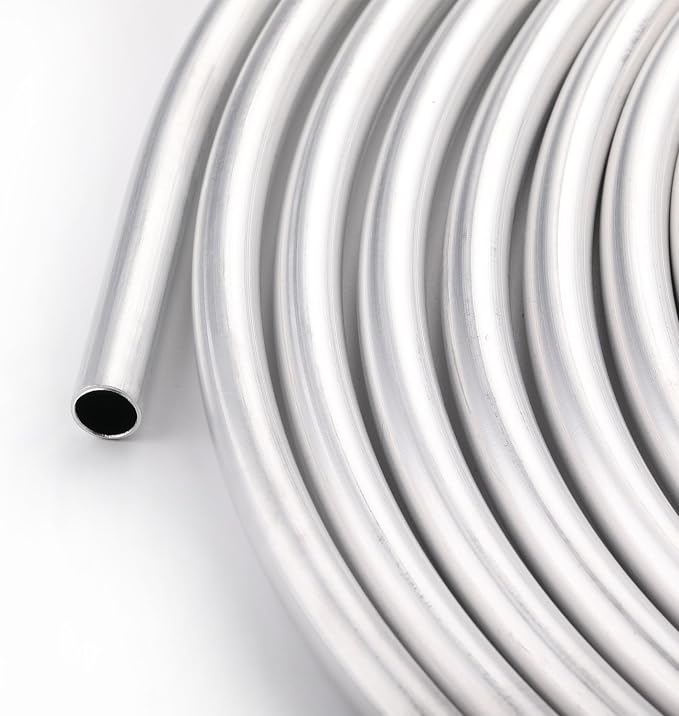 5/16" OD Aluminum Hard Fuel Line Hardline Tube Tubing Coil 10 Feet Roll - Image 3