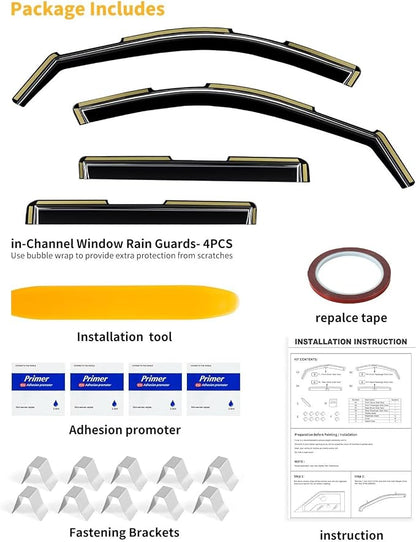 in-Channel Window Rain Guards Fit - Image 9