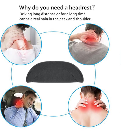 Car Headrest Pillow for Driving, Softness Ergonomic Design Universal Travel - Image 7