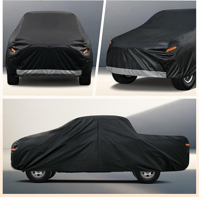 Kayme Truck Cover Custom Fit Dodge Ram 1500 Regular Cab Long Bed. Full Exterior - Image 4