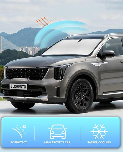 Sun Shade for KIA Sorento Car Windshield Sunshade for 2021-2023 2024 2025 2026 - Image 3