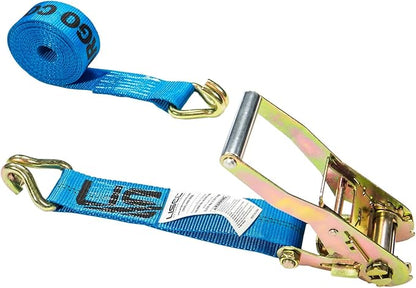 US Cargo Control 2 Inch Wide x 18 Foot Long Heavy Duty Ratchet Strap by USCargoControl