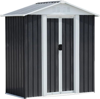 Outdoor Sheds 5FT x 3FT Outdoor Storage, Metal Anti-Corrosion Utility Tool House by Unknown