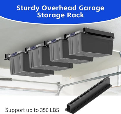 5 Pack Overhead Storage Bin Rack, Ceiling Racks - Image 6