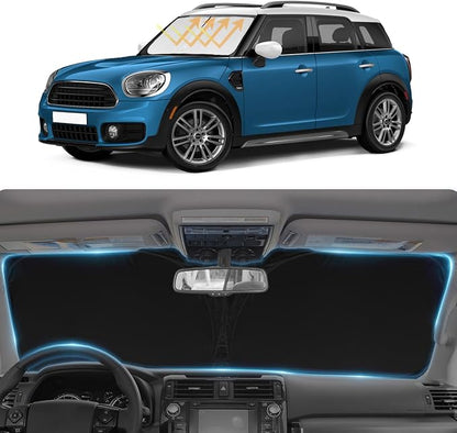 Sun Shade for 2017-2024 2025 Mini Countryman Cooper F60 SUV Windshield Sunshade by SLOGENTO